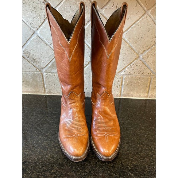 TONY LAMA Women’s boots 5084 Brown Western Cowboy Boots - Picture 3 of 11